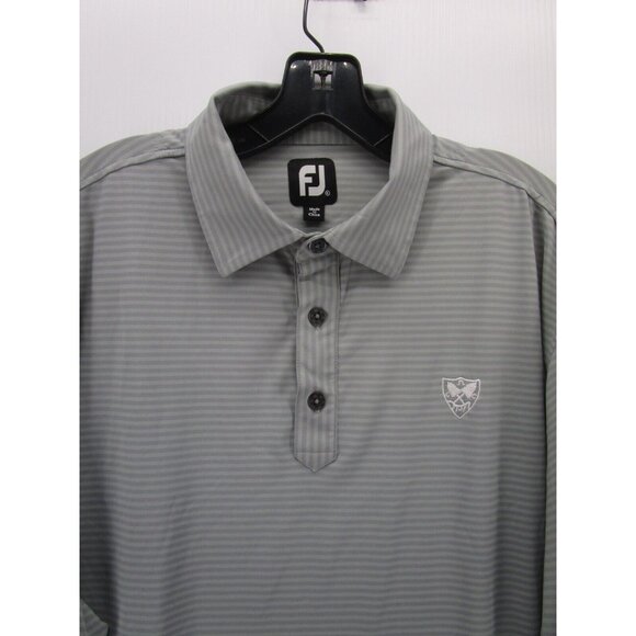 FootJoy Polo Shirt XL FJ Golf Pullover Rugby Striped Embroidered Logo - Picture 2 of 11